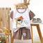 White & Beige Color Cool 2 Pc Set NS6051B